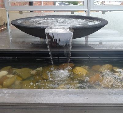 Shallow Bowl 100cm w/SS Curved Shute 20x12x3cm 