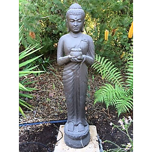 Cast Statue Buddha Candle